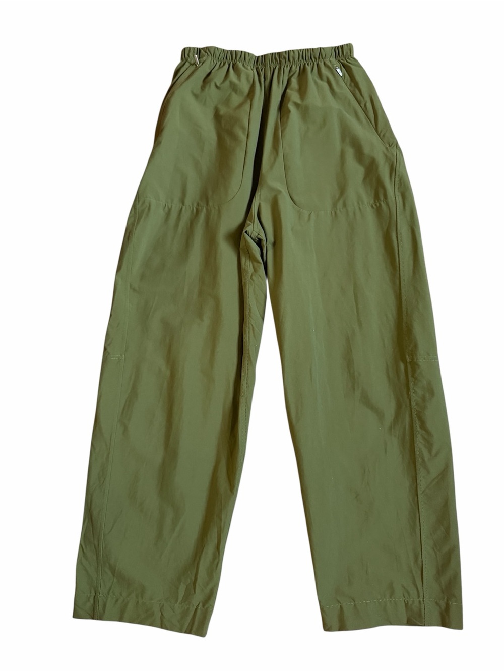 lululemon athletica Lightweight Mid-rise Barrel Leg Cropped Pants Army Green 4